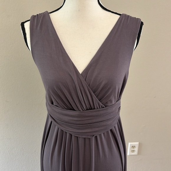 Boden Embroidered Maxi Jersey Dress Size 8L - Picture 2 of 10